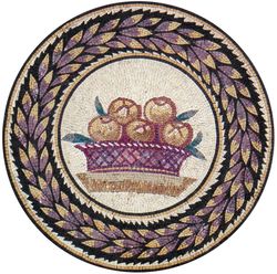 Round Grecian Peaches Mosaic
