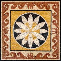 Böhmisches Blumenmuster Mosaik