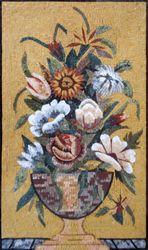Multicolored Flower Arrangement Mosaic