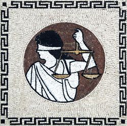 Портрет Фемиды, мозаика