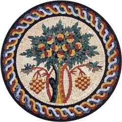 Round Hisham's Tree of Life Mosaic