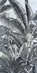 Mosaik Oase Palme Grau