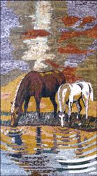 Two Horses Mosaic
