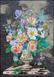 Overflowing Bouquet Mosaic