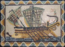 Greek Battleship Mosaic