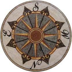 Sun and Spade Mosaic