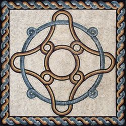 Mosaik mit Falzmuster
