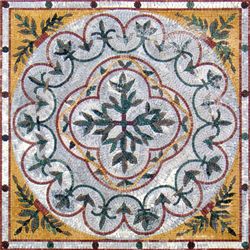 Blattgrünes Rebenmuster Mosaik