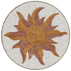 Golden Sun Mosaic Medallion