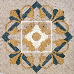 Gold and Emerald Decorative Mosaic
