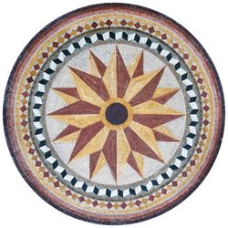 Star Flower Rings Geometric Mosaic