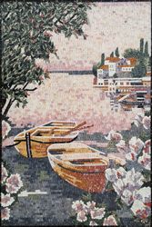 Rowboats on a Lake Mosaic