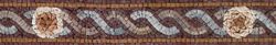 Flower and Braid Mosaic Border