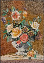 Multicolored Floral Still-life Mosaic