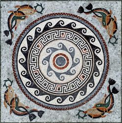 Mosaik Römisch Delfin
