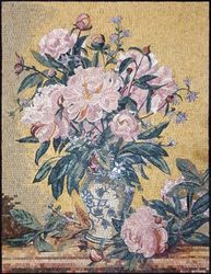 Pink Peonies Mosaic