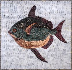 Mehrfarbiger Sonnenfisches Mosaik