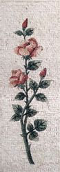 Vertikale rosa Rose Mosaik