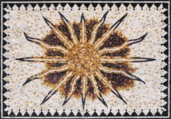 Mosaik Flammende Sonne
