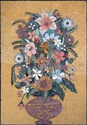 Textured Flower Display Mosaic