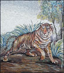 Crouching Tiger Mosaic