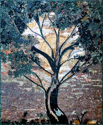 Луна Свет Дерево Мозаика