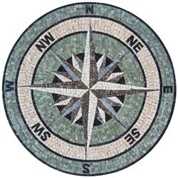 Green Compass Mosaic