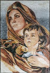 Mutter mit Kind Mosaik
