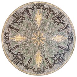 Round Nature-Inspired Mosaic