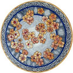 Лапчатка, мозаика-медальон