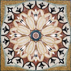 Flower-Inspired Pattern Mosaic
