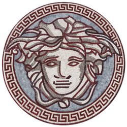 Medusa with Crimson Mosaic