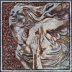 Silver Winged Woman Mosaic