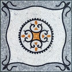 Grey and Gold Mosaic Tile