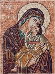 Mosaik Jungfrau Eleousa Kykkos