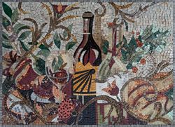 Mosaik Wein Toskana