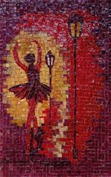 Балерина в ночи, мозаика