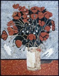 Van Gogh's Vase with Poppies Mosaic