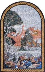 Arched Mermaid Mosaic