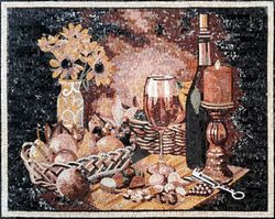Candlelit Still-Life Mosaic