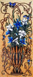 Flowers with Butterflies Mosaic