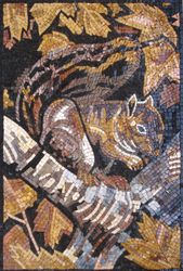 Golden Squirrel Mosaic