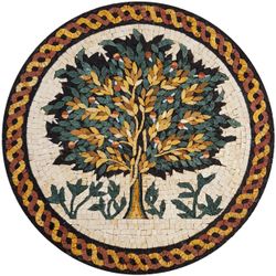 Round Tree of Life Reproduction Mosaic
