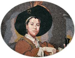 Boy in a Cavalier Hat Portrait Mosaic