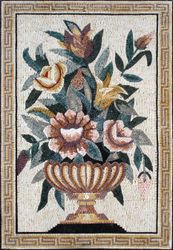 Traditional Flower Arrangement Mosaic