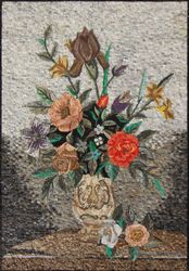 Mixed Flowers on a Table Mosaic