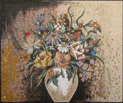 Vase of Flowers Mosaic