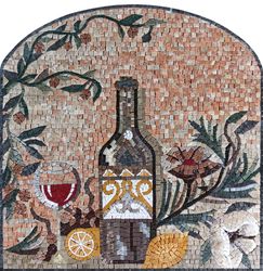 Lemons and Wine Mosaic
