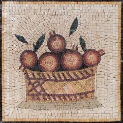 Obstkorb Äpfel Mosaik