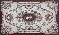 Romantic Floral Rug Mosaic